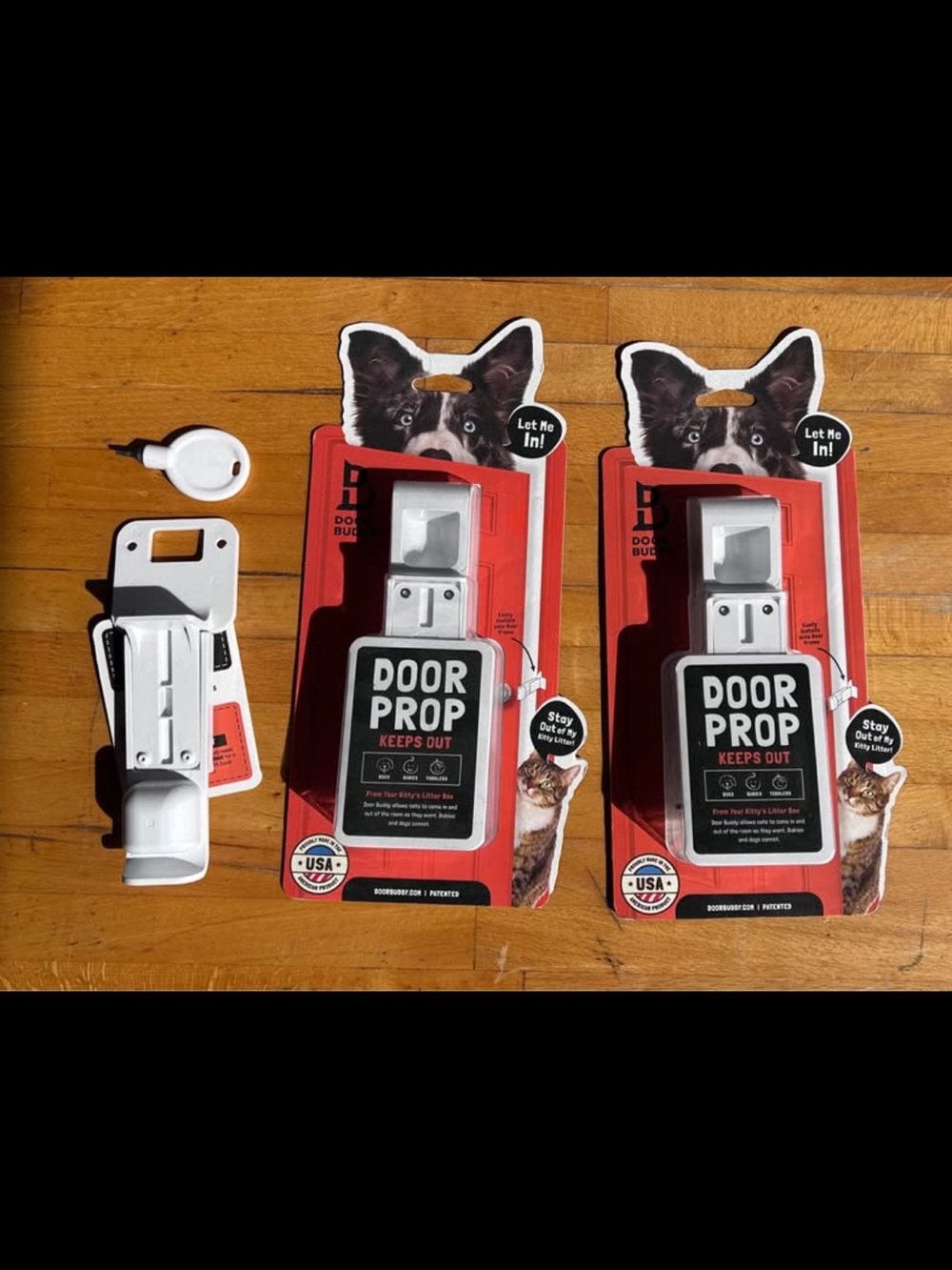 Door Prop - White Pet Door Stopper